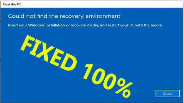 How To Fix Could Not Find Recovery Environment In Windows 10 And Windows 11 Valiummediatech 9641